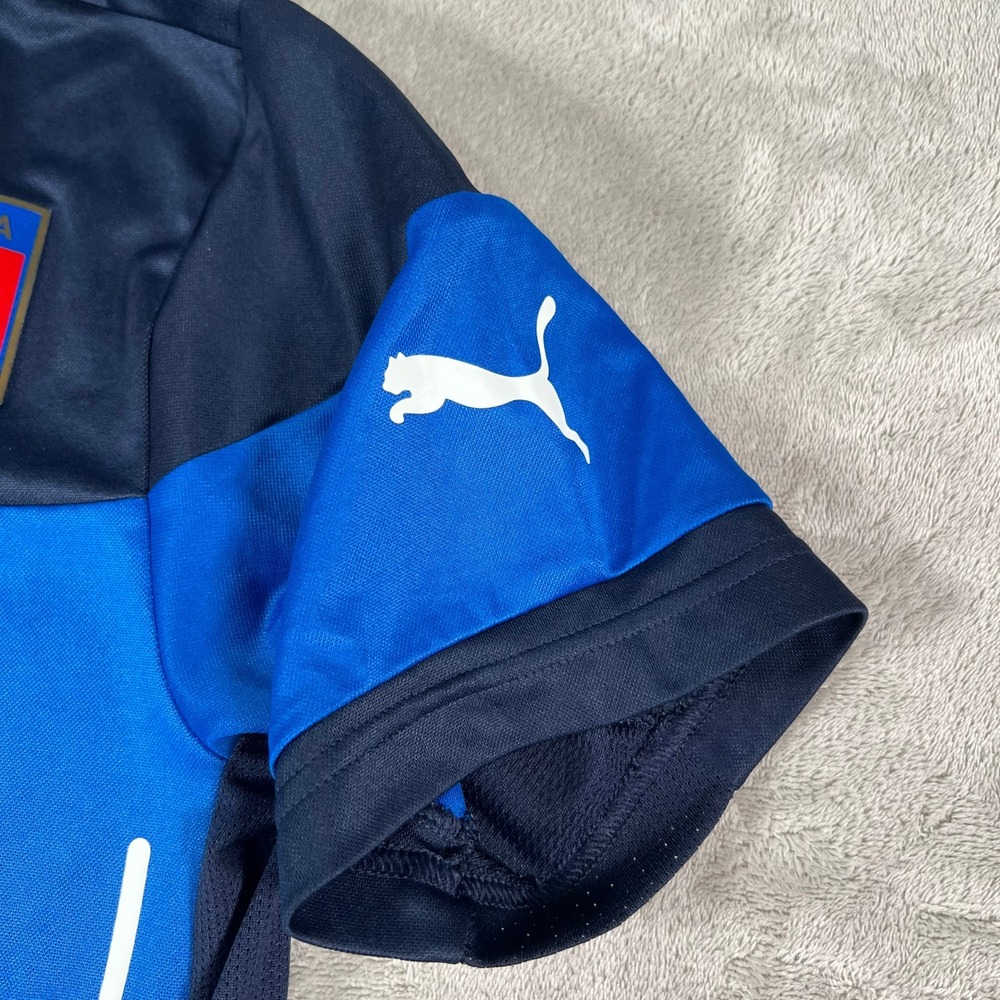 Puma Italy Soccer Jersey Men's Size Medium Blue Italia Graphic Training READ* - Picture 4 of 13